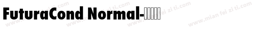 FuturaCond Normal字体转换
